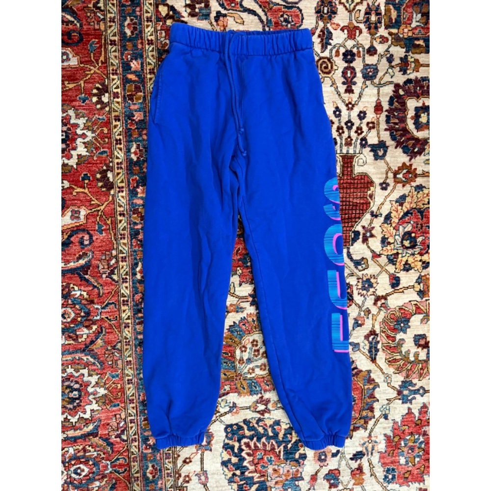 SOUL Single Stitch Sweatpants Blue Joggers Graphic Logo Men/Women S USA Cotton